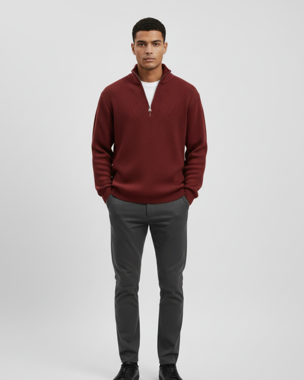 CALIX™ | JERSEY DE MEDIA CREMALLERA PARA HOMBRE