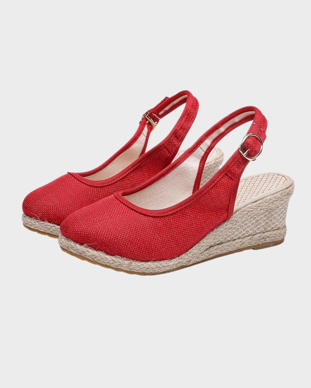 CRISTINA™ | SANDALIAS CUÑA ESPARTO