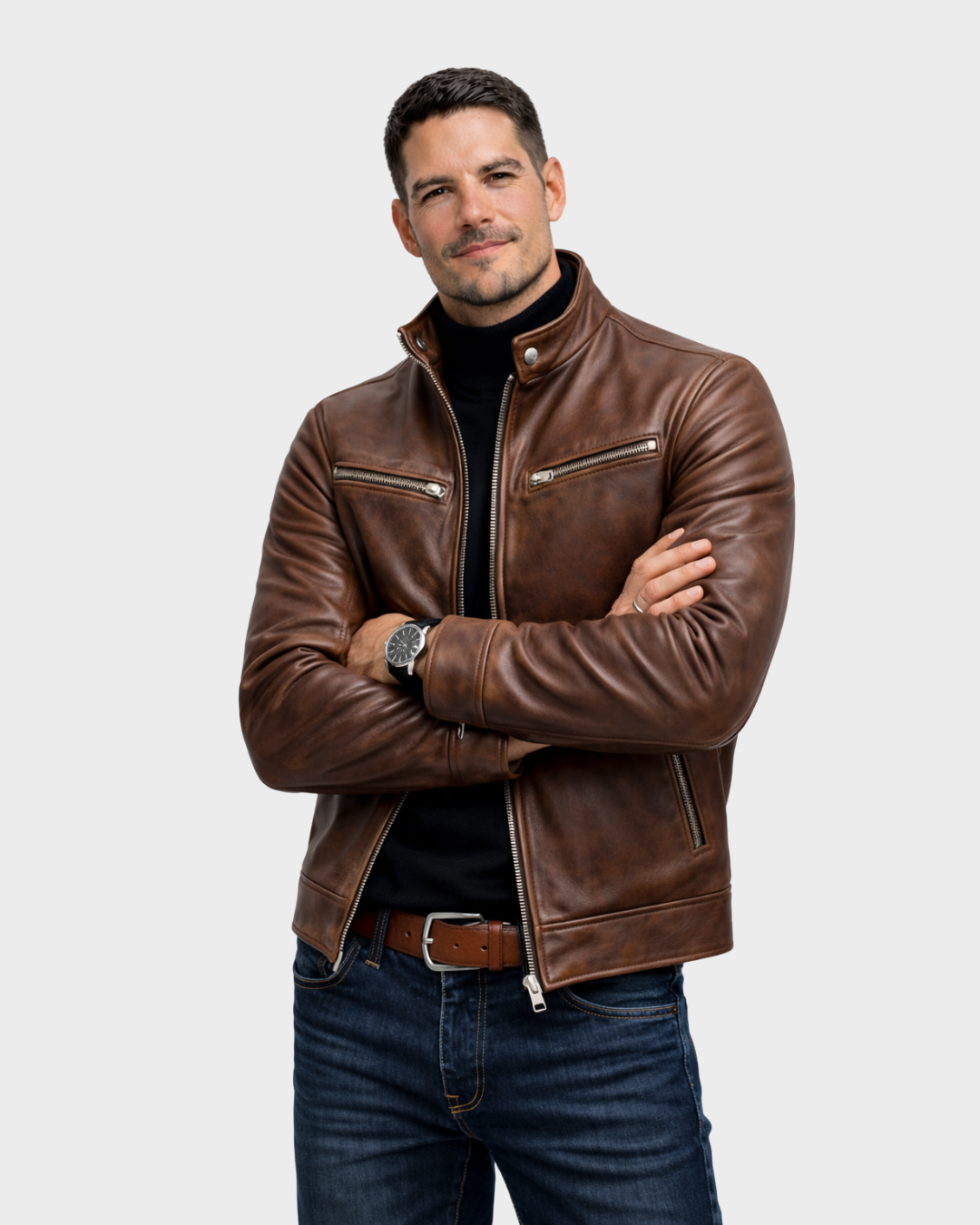 WINDSOR™ | CHAQUETA EFECTO PIEL VINTAGE