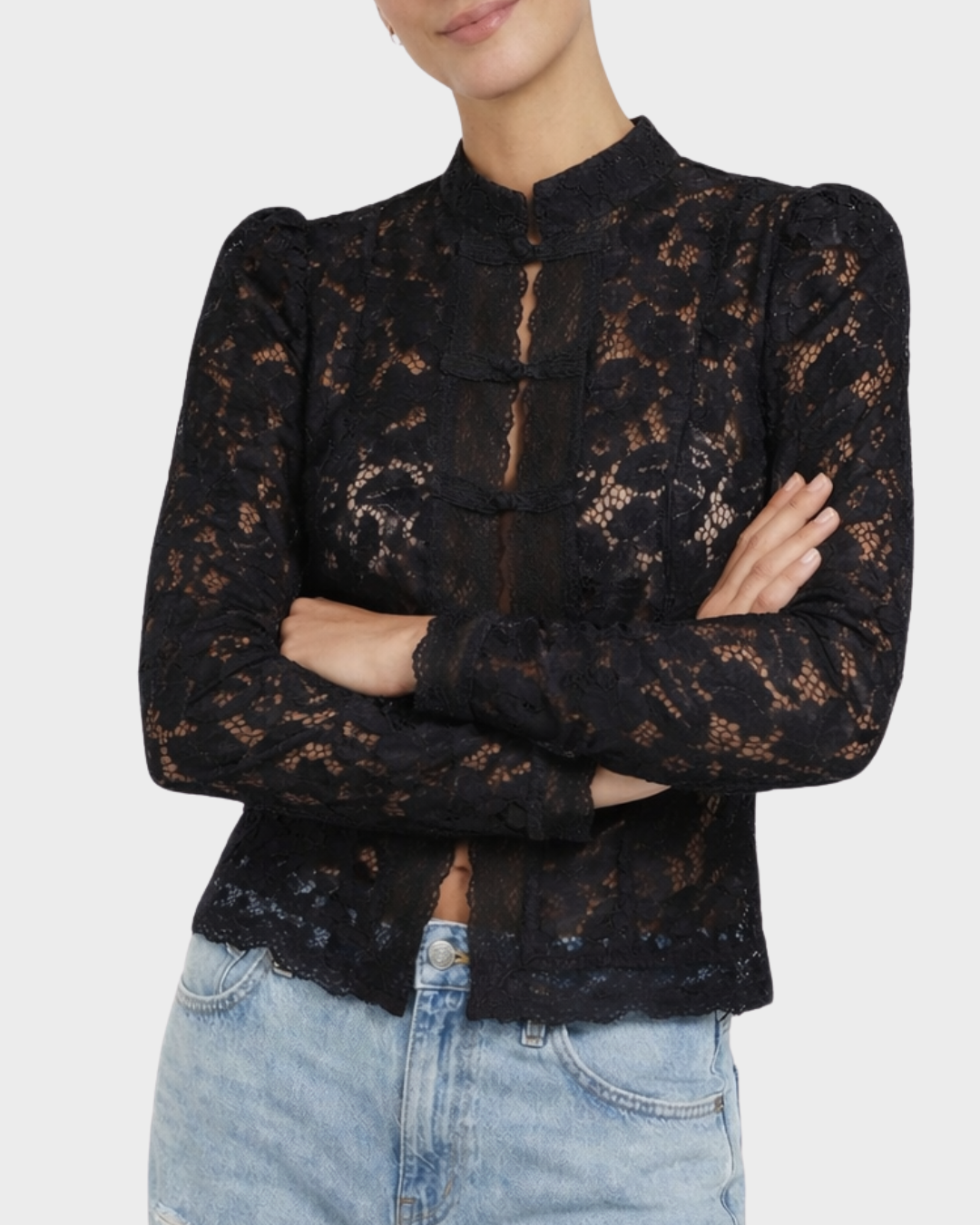 ALBA™ | BLUSA ENCAJE LIGERO