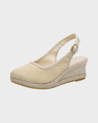 CRISTINA™ | SANDALIAS CUÑA ESPARTO