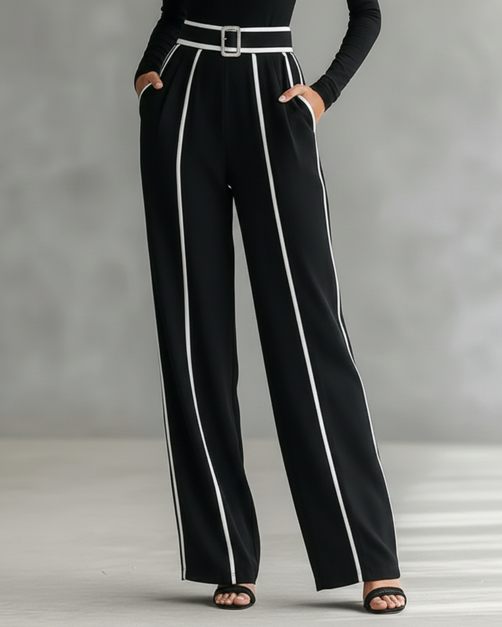 RENATA™ - CONJUNTO CUELLO ALTO Y PANTALÓN