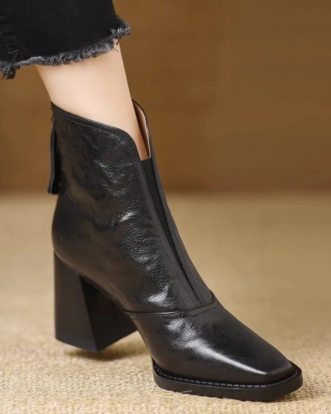 CLAUDIA™ | BOTINES DE LUJO CON TACÓN MEDIO