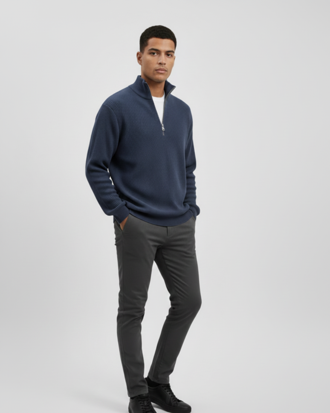 CALIX™ | JERSEY DE MEDIA CREMALLERA PARA HOMBRE