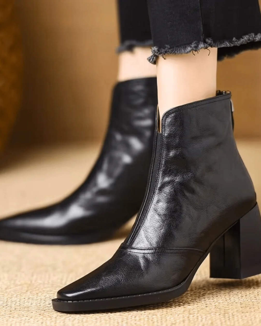 CLAUDIA™ | BOTINES DE LUJO CON TACÓN MEDIO