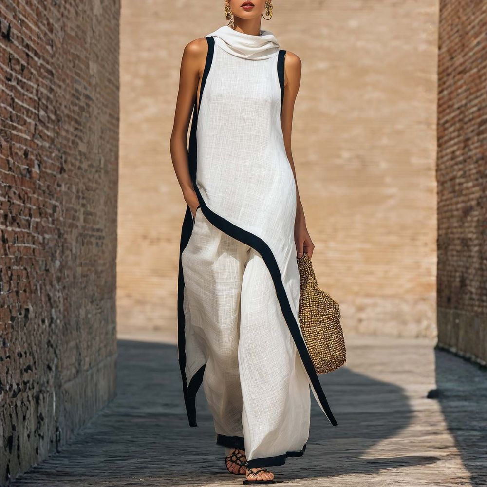 LEONORA | CONJUNTO COMPLETO DE LINO ELEGANTE