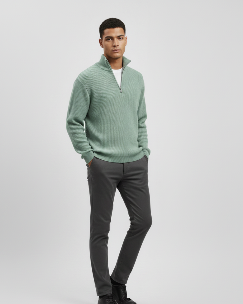 CALIX™ | JERSEY DE MEDIA CREMALLERA PARA HOMBRE