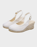 CRISTINA™ | SANDALIAS CUÑA ESPARTO