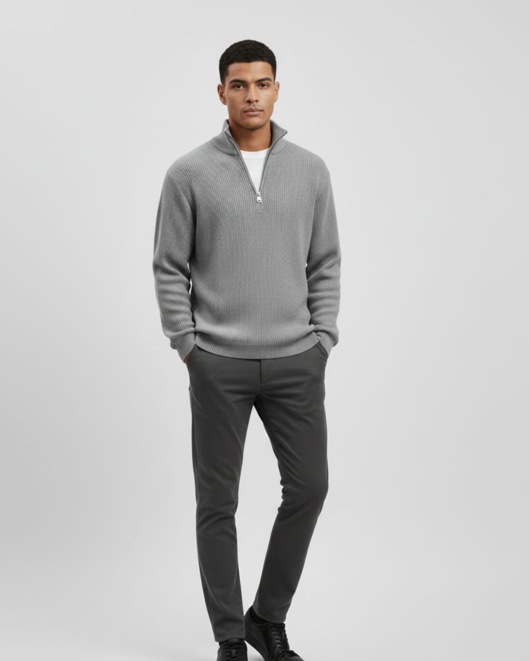 CALIX™ | JERSEY DE MEDIA CREMALLERA PARA HOMBRE