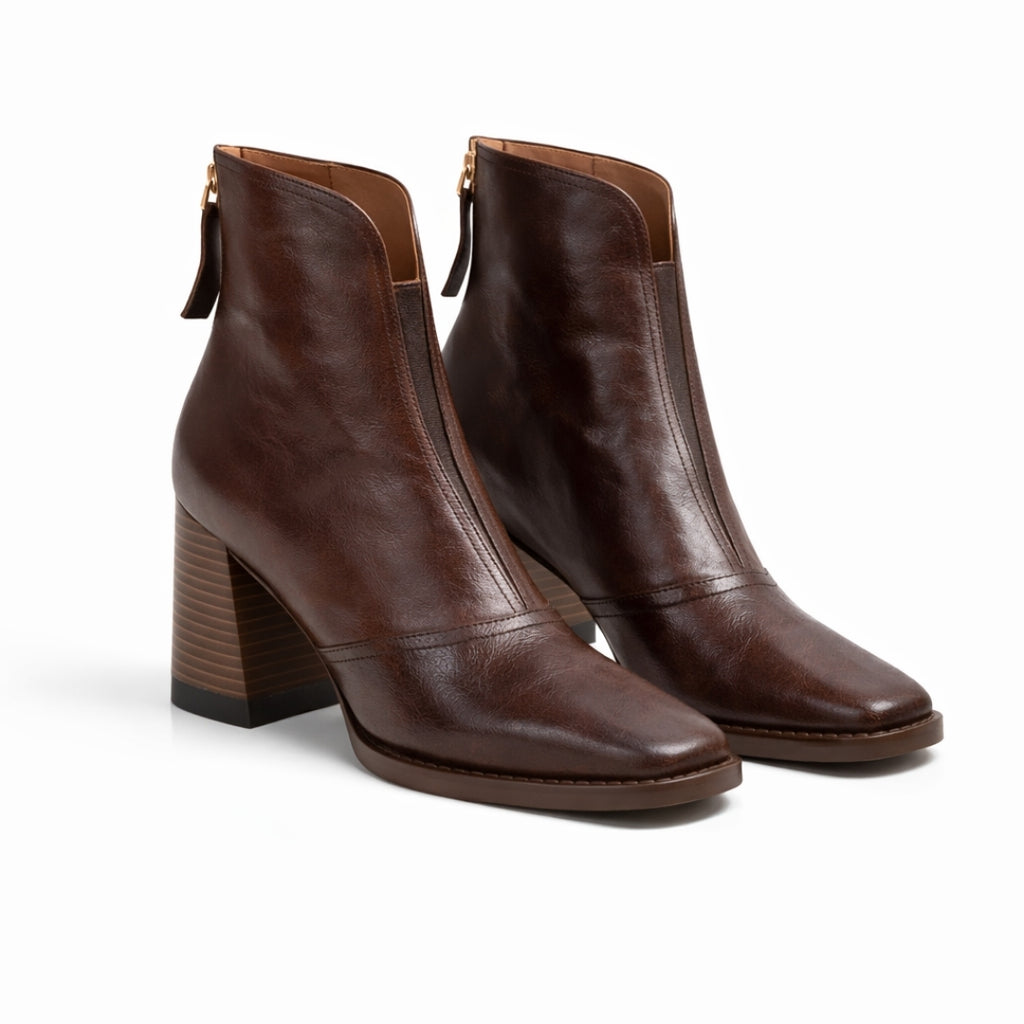 CLAUDIA™ | BOTINES DE LUJO CON TACÓN MEDIO