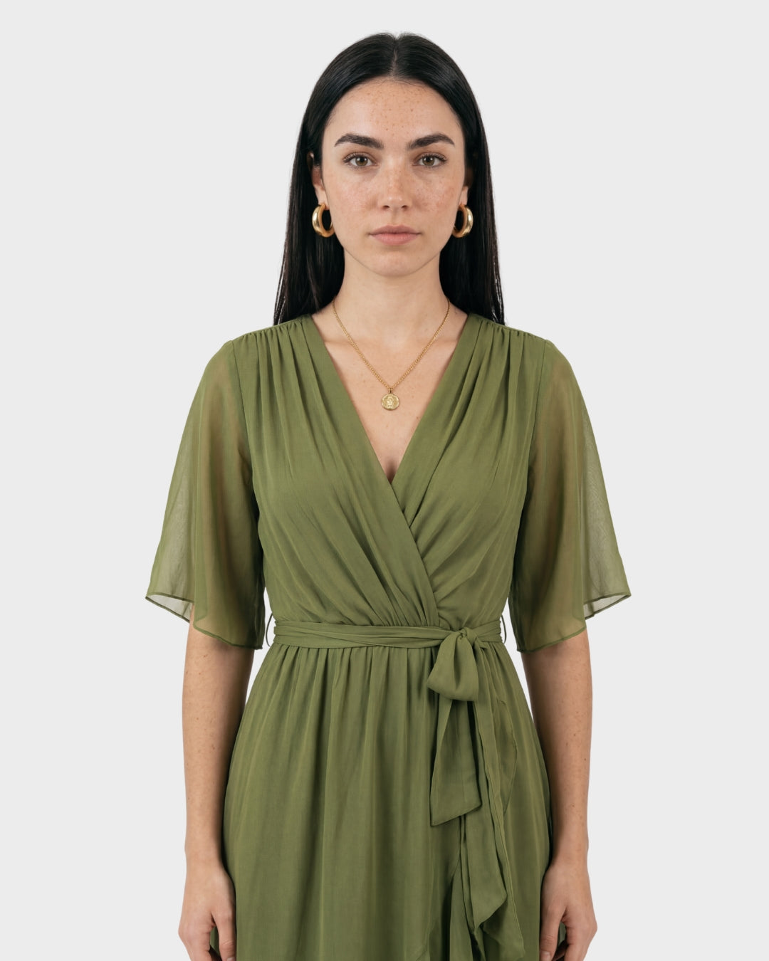 LUCINDA™ | VESTIDO MIDI CRUZADO