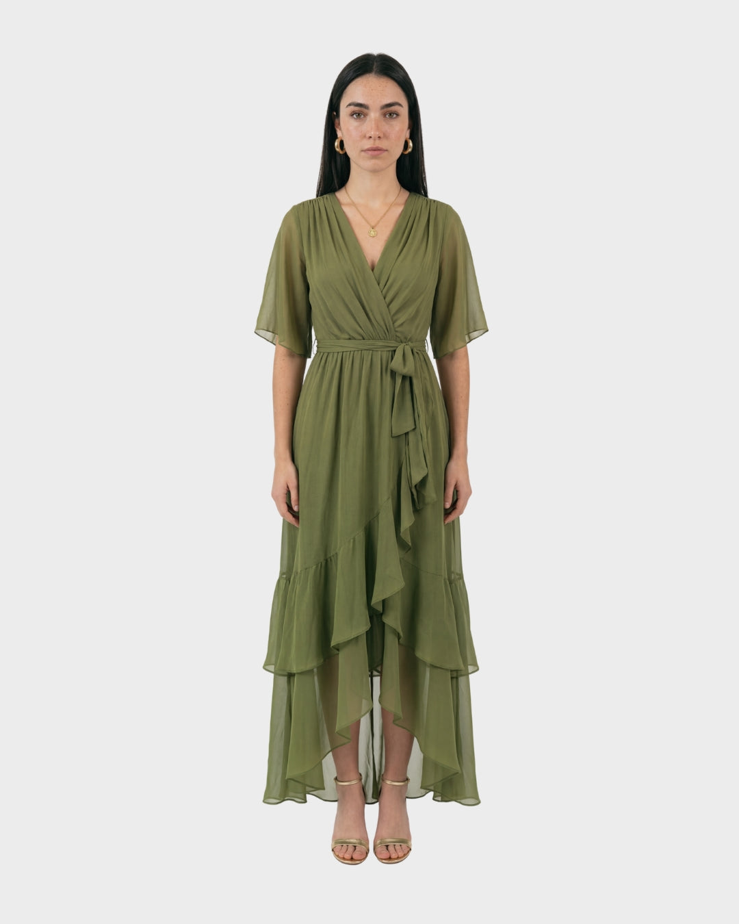 LUCINDA™ | VESTIDO MIDI CRUZADO