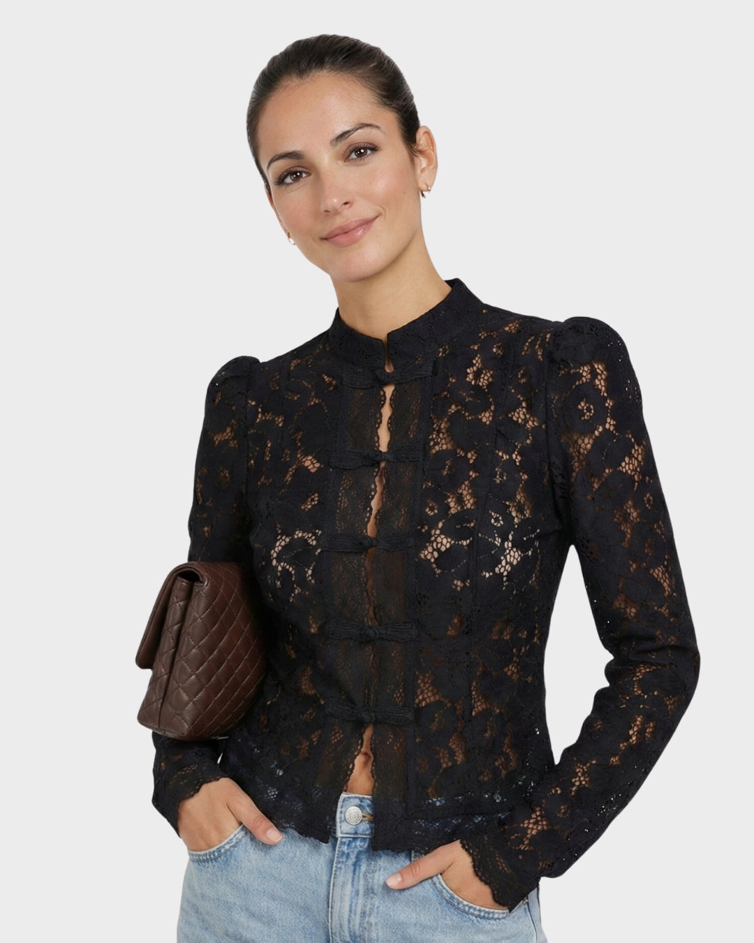 ALBA™ | BLUSA ENCAJE LIGERO