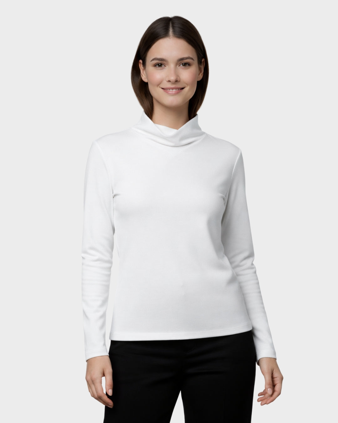 STAZIA™ - JERSEY ELEGANTE DE CUELLO ALTO