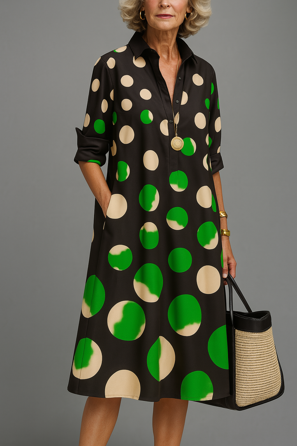 Naomi | Vestido midi elegante y cuidado