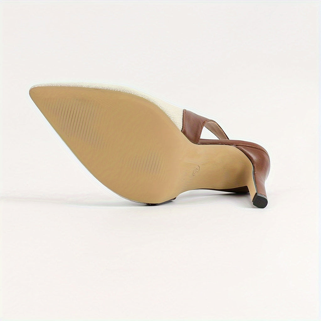 Amélie™ | Tacones Slingback de Contraste