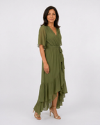 LUCINDA™ | VESTIDO MIDI CRUZADO
