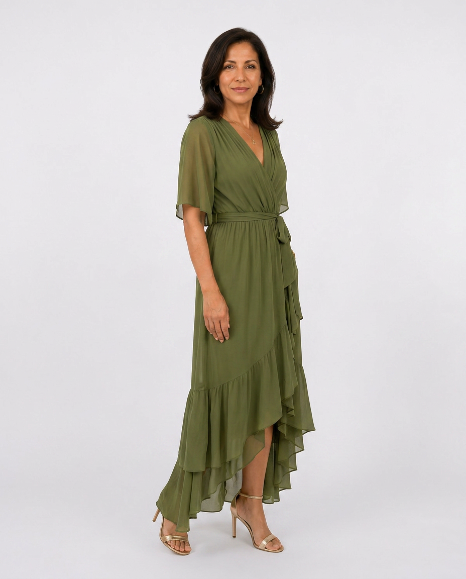 LUCINDA™ | VESTIDO MIDI CRUZADO